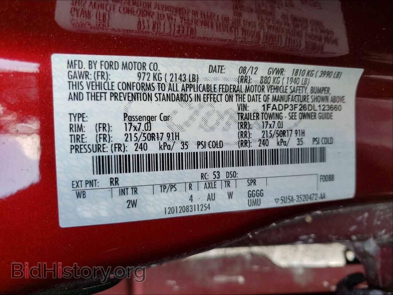 2013 FORD FOCUS - VIN: 1FADP3F26DL123660 - Фото 10