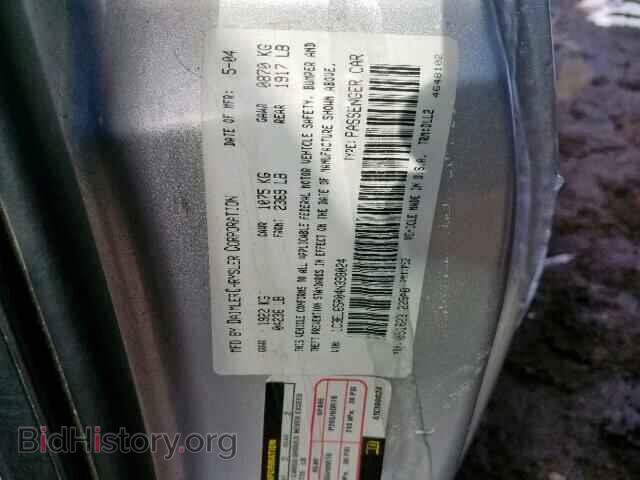 2004 CHRYSLER SEBRING - VIN: 1C3EL65R04N398024 - Photo 10
