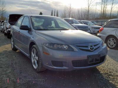 2007 Mazda 6, серый — VIN 1YVHP80C575M14504, Copart
