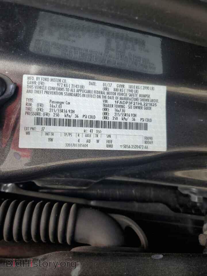 2017 FORD FOCUS - VIN: 1FADP3F21HL221825 - Фото 12