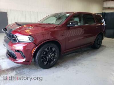 2022 Dodge DURANGO R/T, темно-бордовый — VIN 1C4SDJCT3NC221638, Copart
