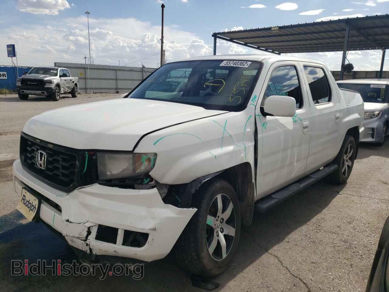 2014 HONDA RIDGELINE - VIN: 5FPYK1F6XEB014096 - Фото 2