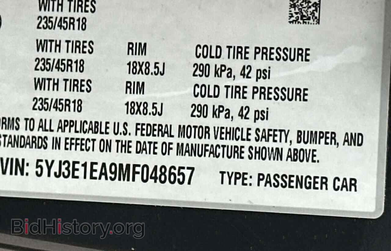 2021 TESLA MODEL 3 - VIN: 5YJ3E1EA9MF048657 - Фото 10