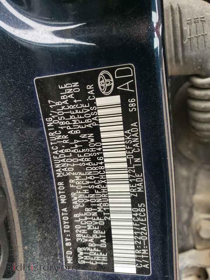 2017 TOYOTA COROLLA - VIN: 2T1BURHEXHC846140 - Фото 10