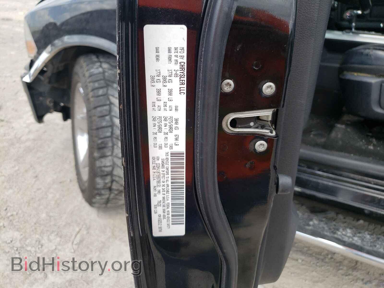 2009 DODGE RAM 1500 - VIN: 1D3HV18T59S799131 - Фото 10