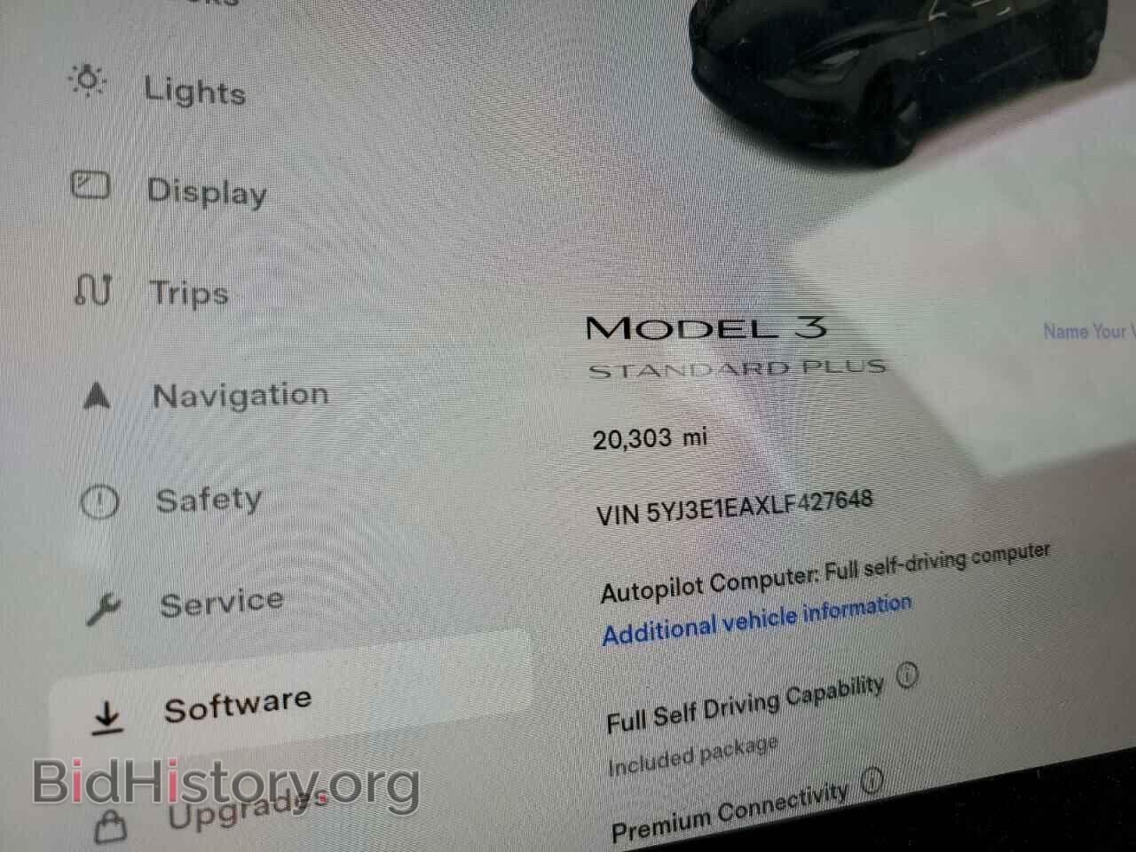 2020 TESLA MODEL 3 - VIN: 5YJ3E1EAXLF427648 - Photo 9