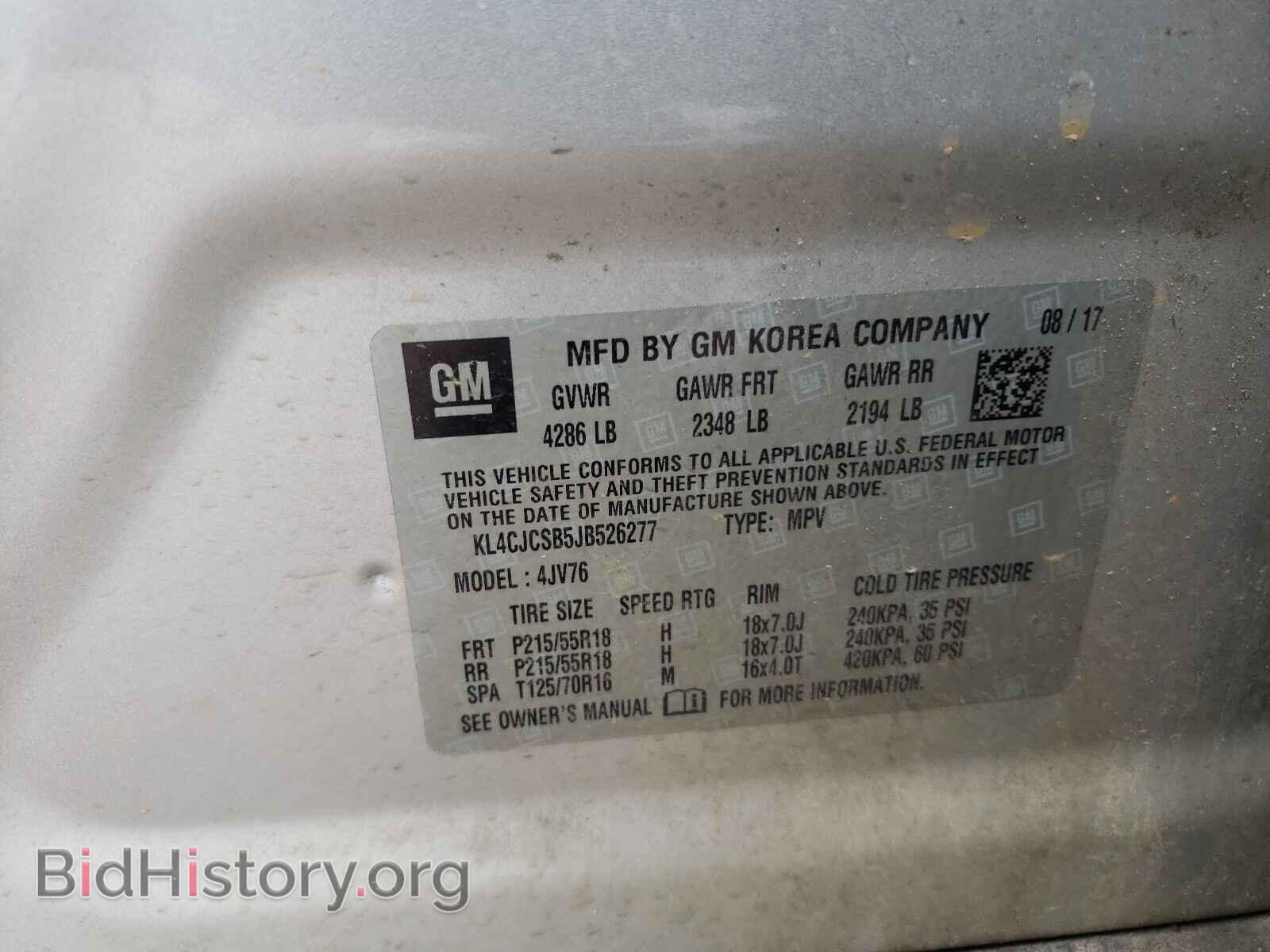 2018 BUICK ENCORE - VIN: KL4CJCSB5JB526277 - Photo 10