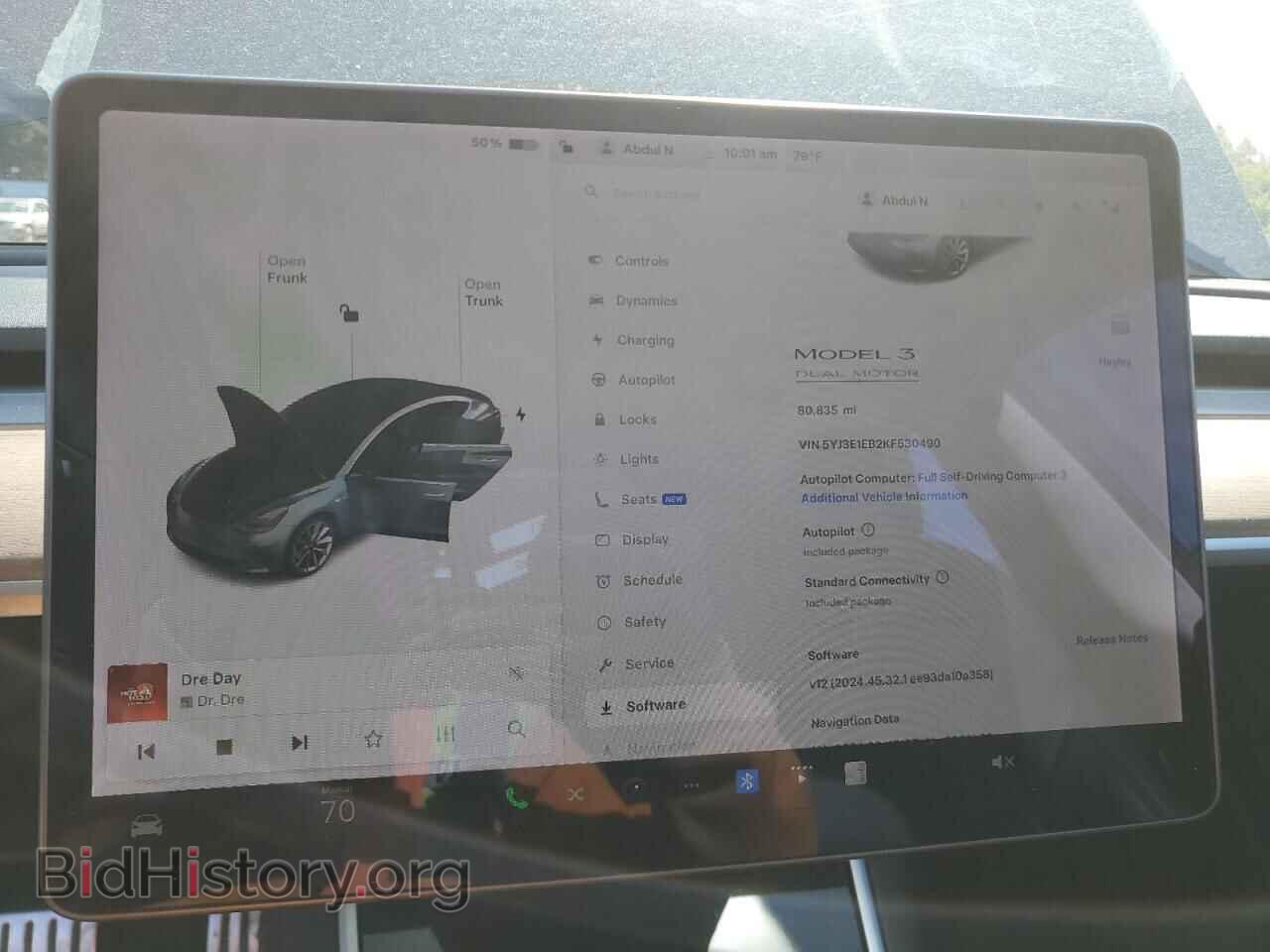 2019 TESLA MODEL 3 - VIN: 5YJ3E1EB2KF530490 - Photo 9
