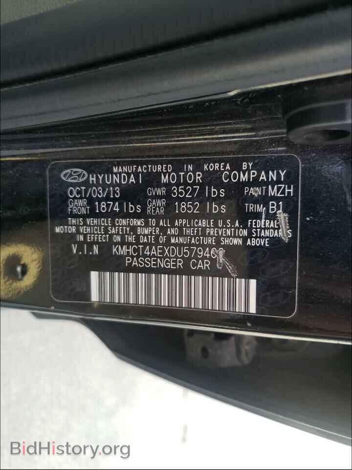2013 HYUNDAI ACCENT - VIN: KMHCT4AEXDU579403 - Фото 10