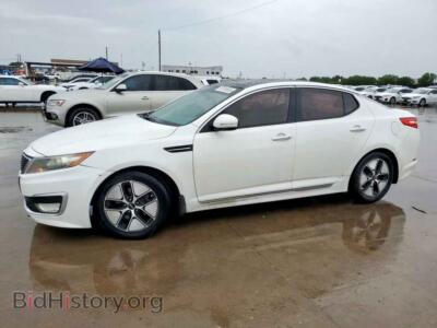2012 Kia OPTIMA Hybrid, белый — VIN KNAGM4AD3C5009694, Copart