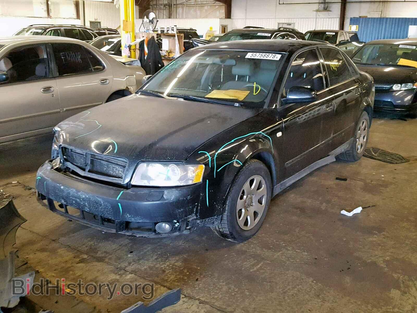 2002 AUDI A4 - VIN: WAULC68E32A302383 - Фото 2