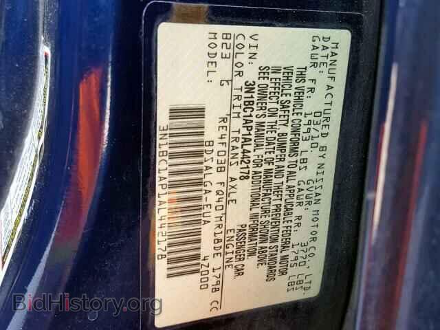 2010 NISSAN VERSA - VIN: 3N1BC1AP1AL442178 - Фото 10