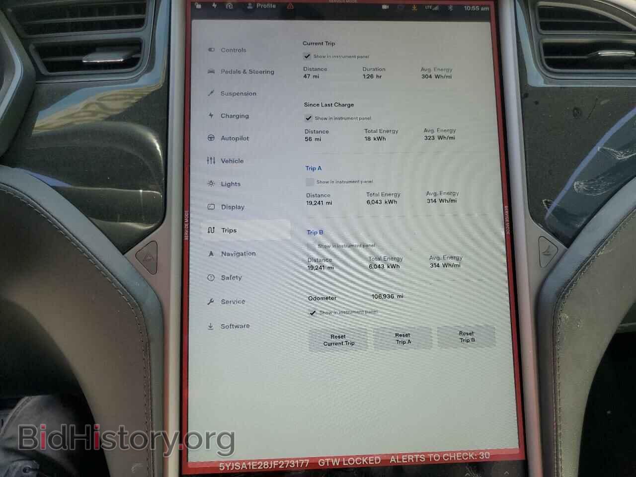 2018 TESLA MODEL S - VIN: 5YJSA1E28JF273177 - Фото 9
