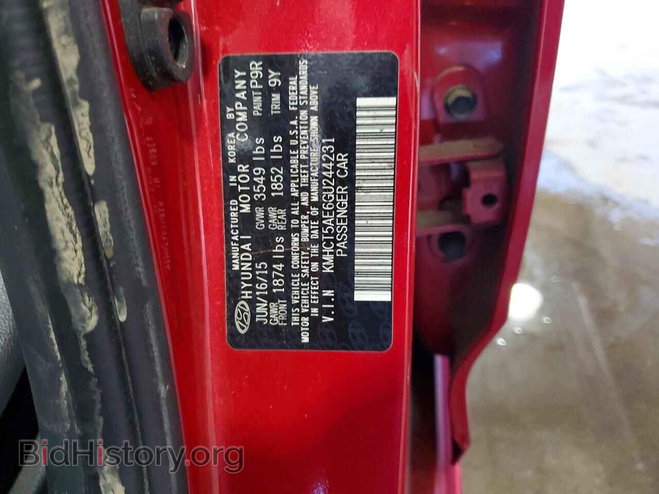 2016 HYUNDAI ACCENT - VIN: KMHCT5AE6GU244231 - Фото 12