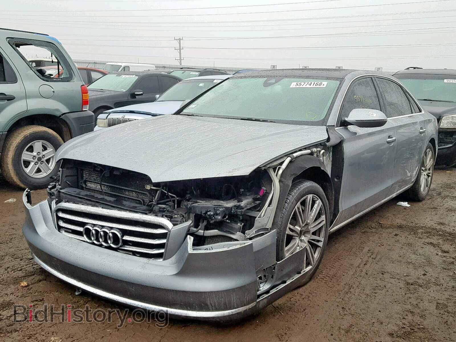 2014 AUDI A8 - VIN: WAURGAFD3EN002139 - Фото 2