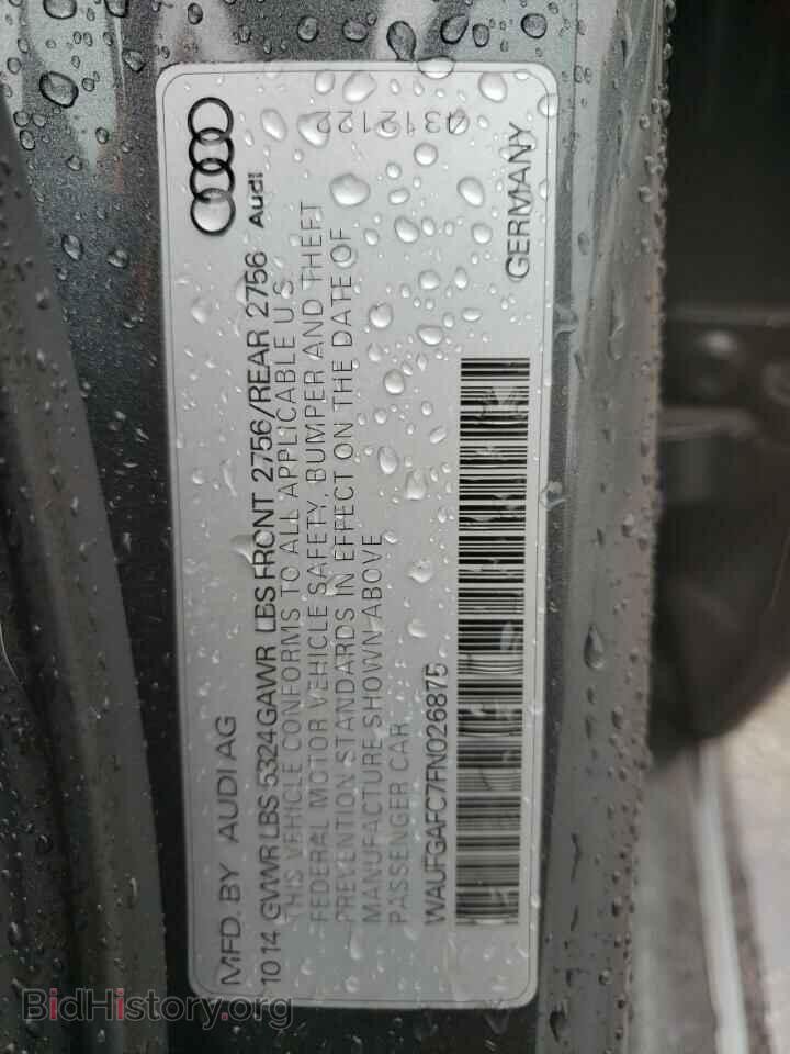 2015 AUDI A6 - VIN: WAUFGAFC7FN026875 - Фото 13