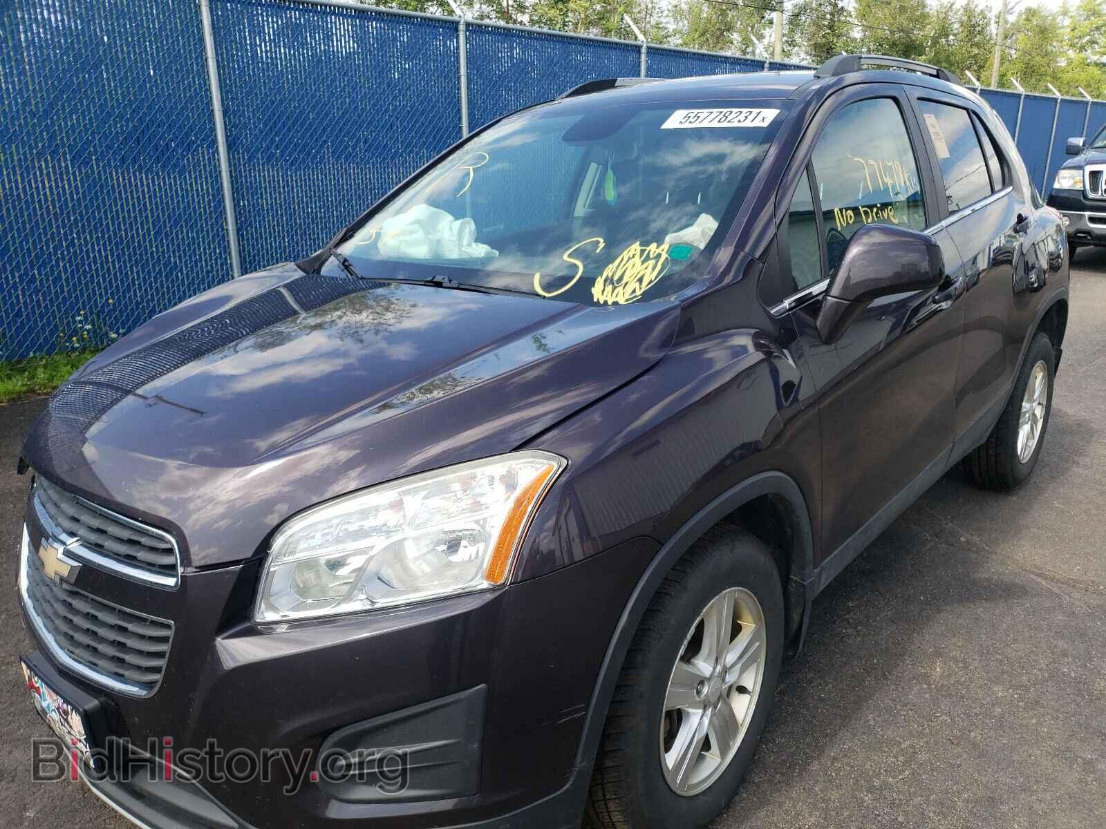 2014 CHEVROLET TRAX - VIN: 3GNCJPEB3EL154247 - Фото 2