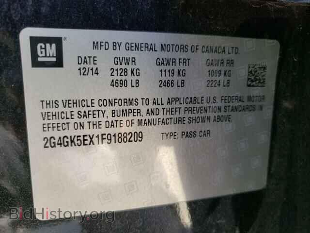 2015 BUICK REGAL - VIN: 2G4GK5EX1F9188209 - Фото 10
