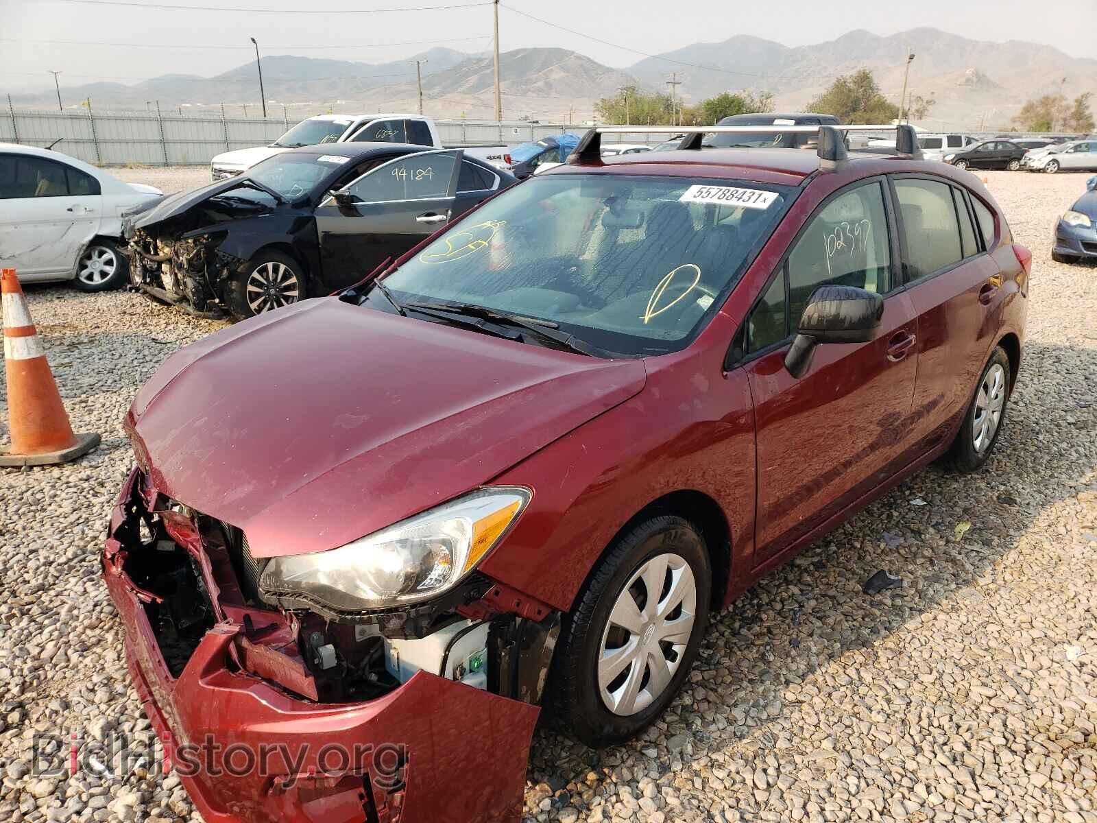 2012 SUBARU IMPREZA - VIN: JF1GPAA64CH242076 - Фото 2