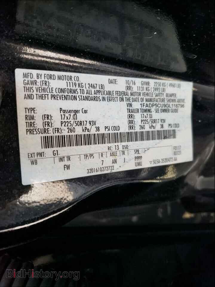2016 FORD CMAX - VIN: 1FADP5CU9GL118796 - Фото 10