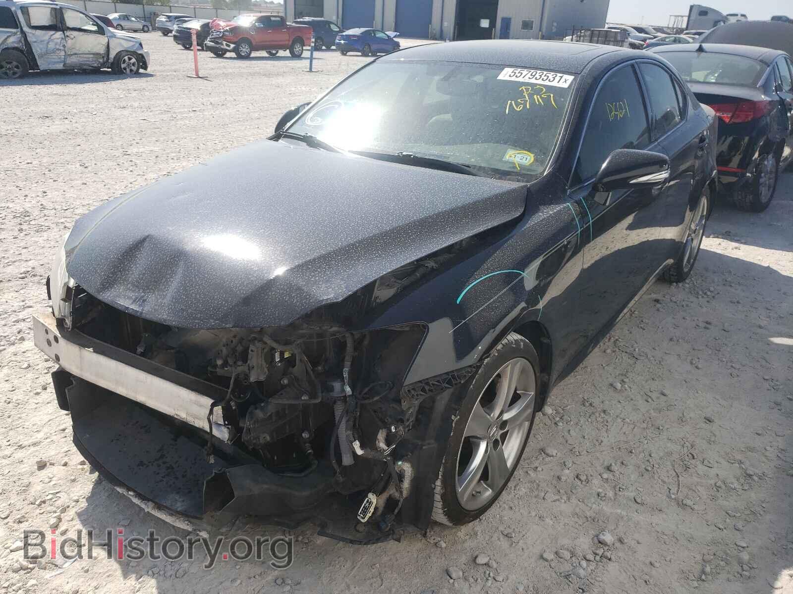 2012 LEXUS IS - VIN: JTHBF5C2XC5167117 - Фото 2