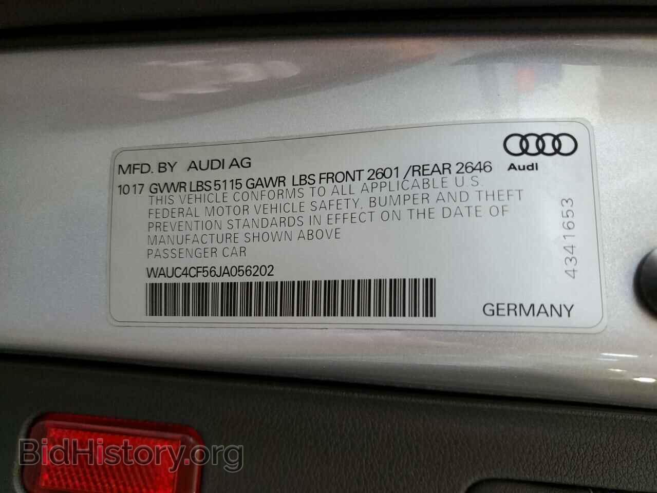 2018 AUDI S5/RS5 - VIN: WAUC4CF56JA056202 - Фото 12