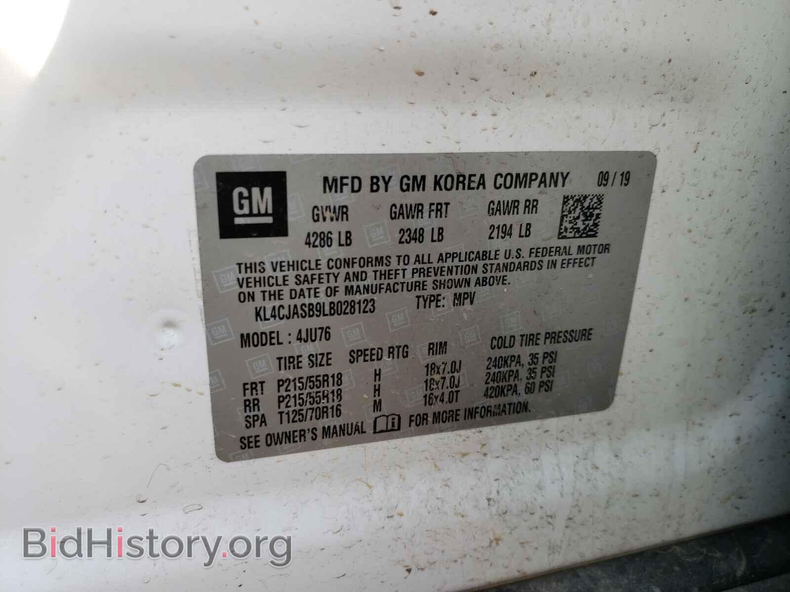 2020 BUICK ENCORE - VIN: KL4CJASB9LB028123 - Photo 10