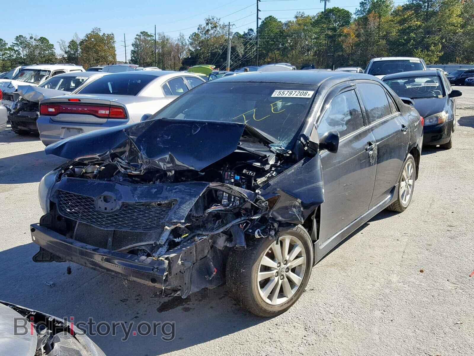 2010 TOYOTA COROLLA BA - VIN: 2T1BU4EE8AC511455 - Фото 2