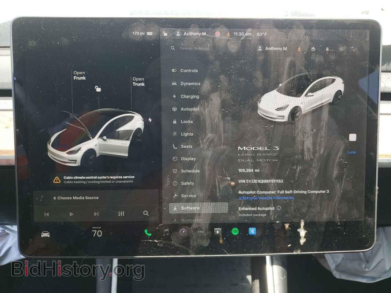 2019 TESLA MODEL 3 - VIN: 5YJ3E1EB8KF511152 - Photo 9