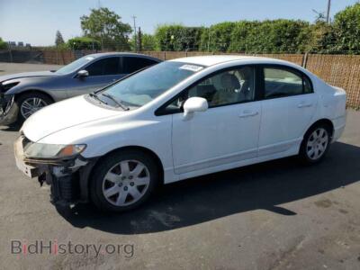 2009 Honda CIVIC LX, white — VIN 19XFA16549E030753, Copart