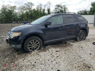 2008 Ford EDGE SEL, blue — VIN 2FMDK48C78BB27240, Copart