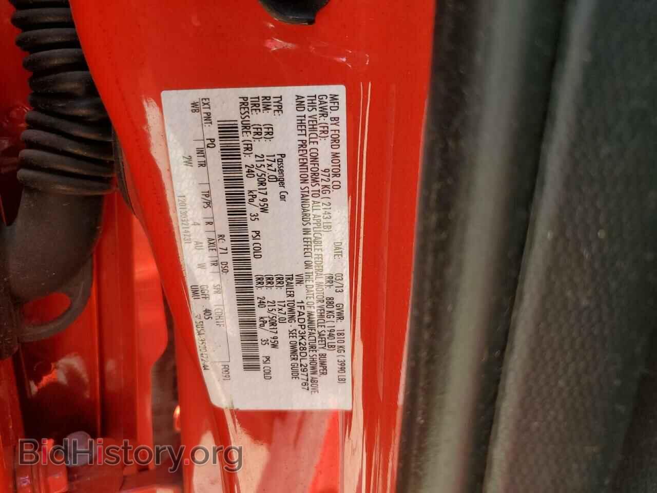 2013 FORD FOCUS - VIN: 1FADP3K28DL297767 - Фото 12