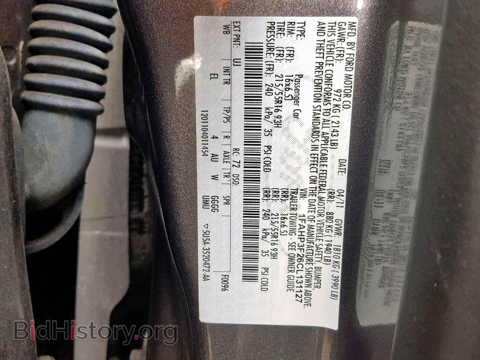 2012 FORD FOCUS - VIN: 1FAHP3F26CL131127 - Photo 10