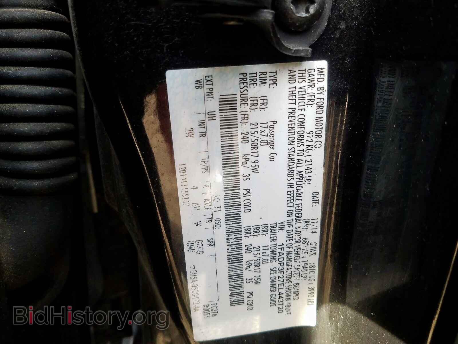 2014 FORD FOCUS SE - VIN: 1FADP3F27EL443720 - Фото 10