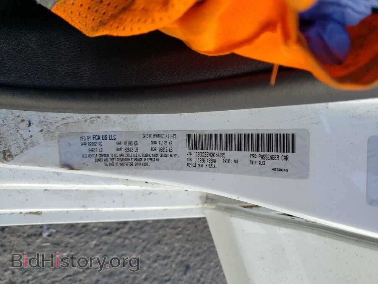 2016 CHRYSLER 200 - VIN: 1C3CCCBBXGN150395 - Фото 10