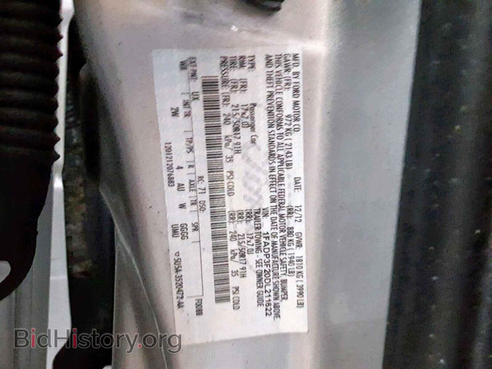 2013 FORD FOCUS - VIN: 1FADP3F20DL211622 - Photo 10