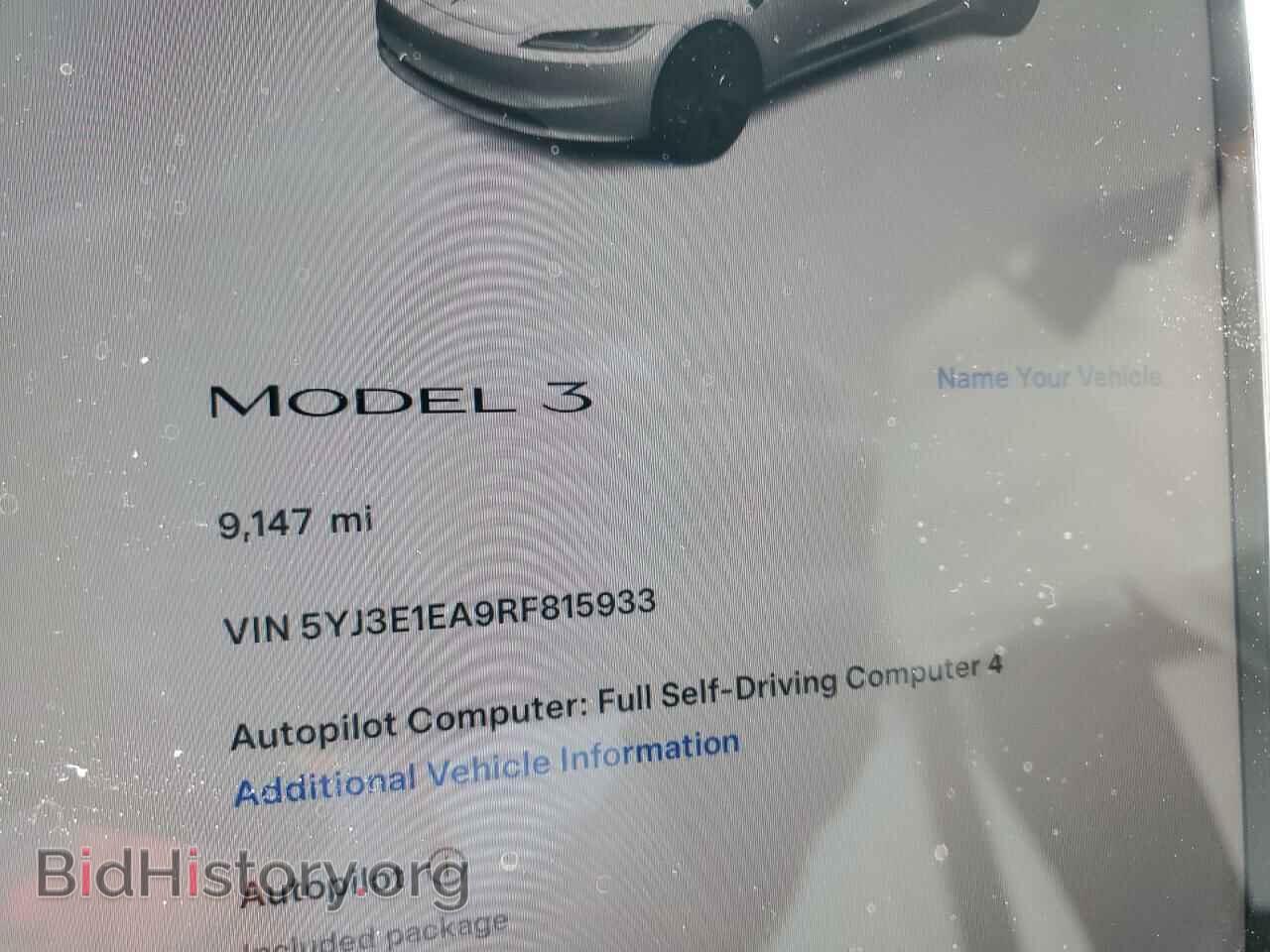 2024 TESLA MODEL 3 - VIN: 5YJ3E1EA9RF815933 - Photo 9