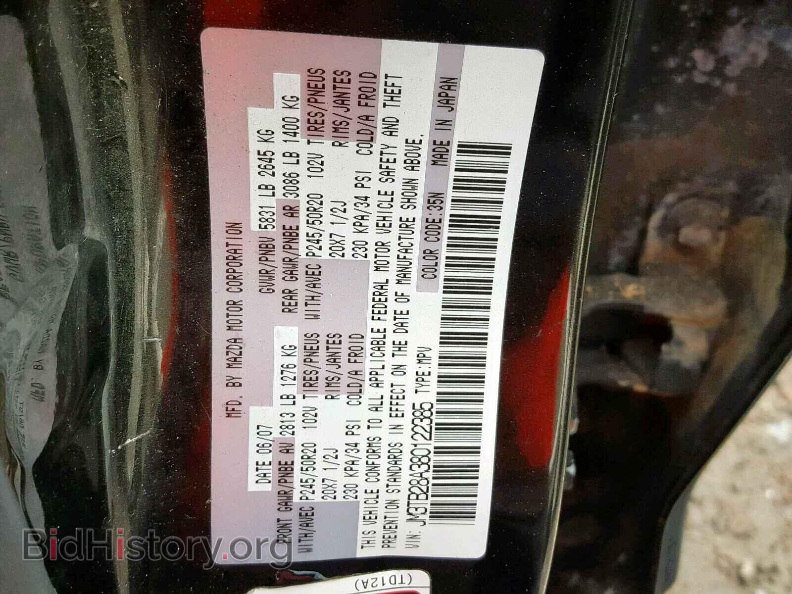 2008 MAZDA CX-9 - VIN: JM3TB28A380122385 - Фото 10