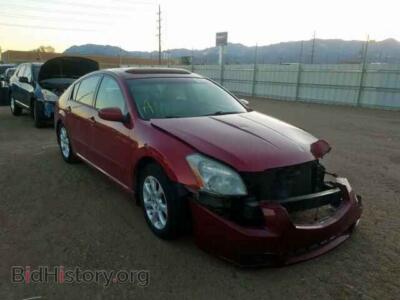 2007 Nissan MAXIMA Maxima SE, maroon — VIN 1N4BA41EX7C836372, Copart