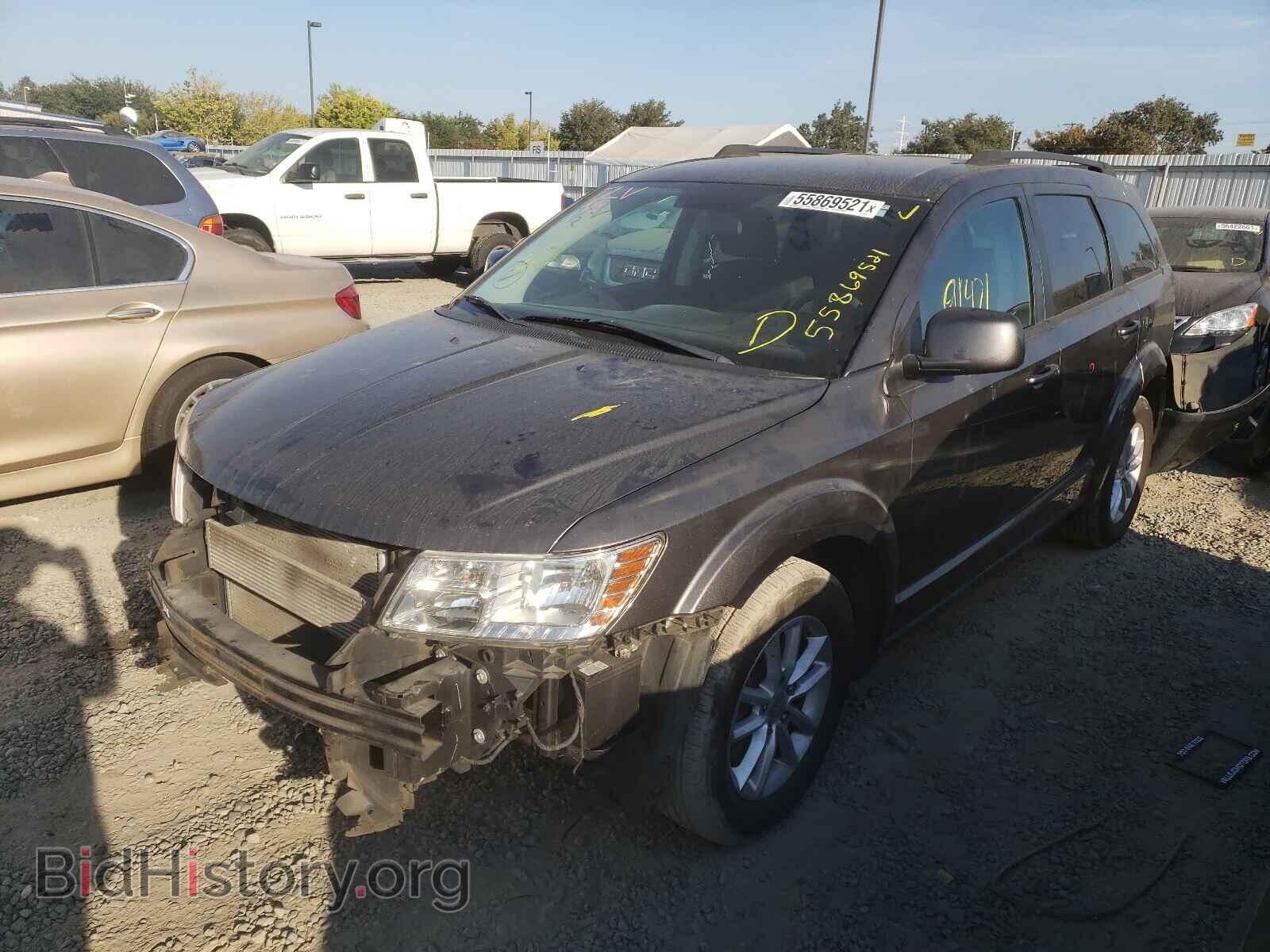 2014 DODGE JOURNEY - VIN: 3C4PDCBB7ET227215 - Фото 2