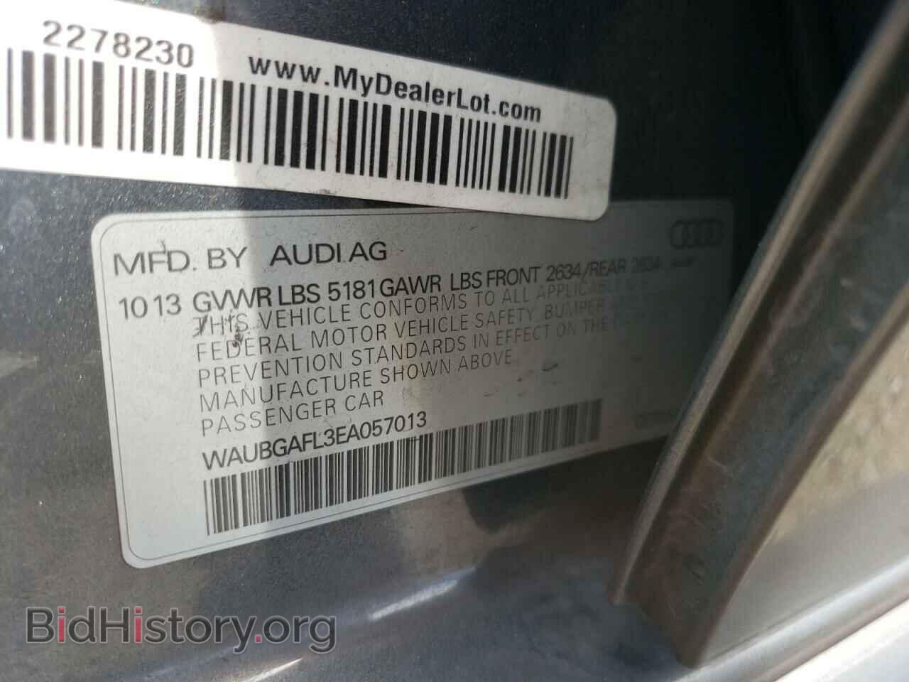 2014 AUDI S4/RS4 - VIN: WAUBGAFL3EA057013 - Фото 10