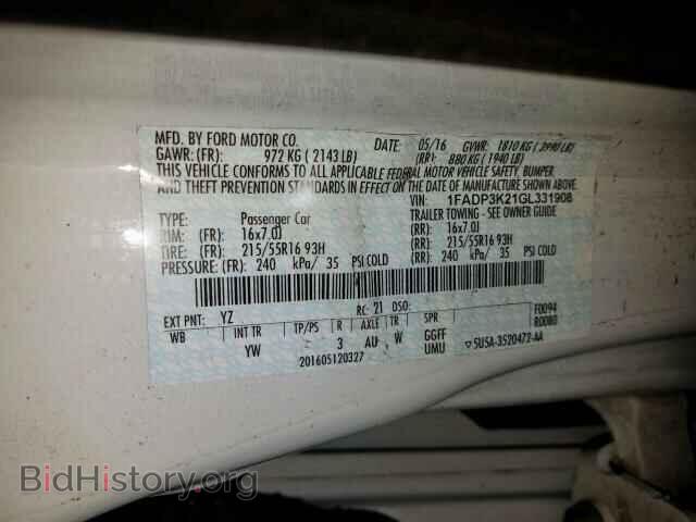 2016 FORD FOCUS SE - VIN: 1FADP3K21GL331908 - Photo 10
