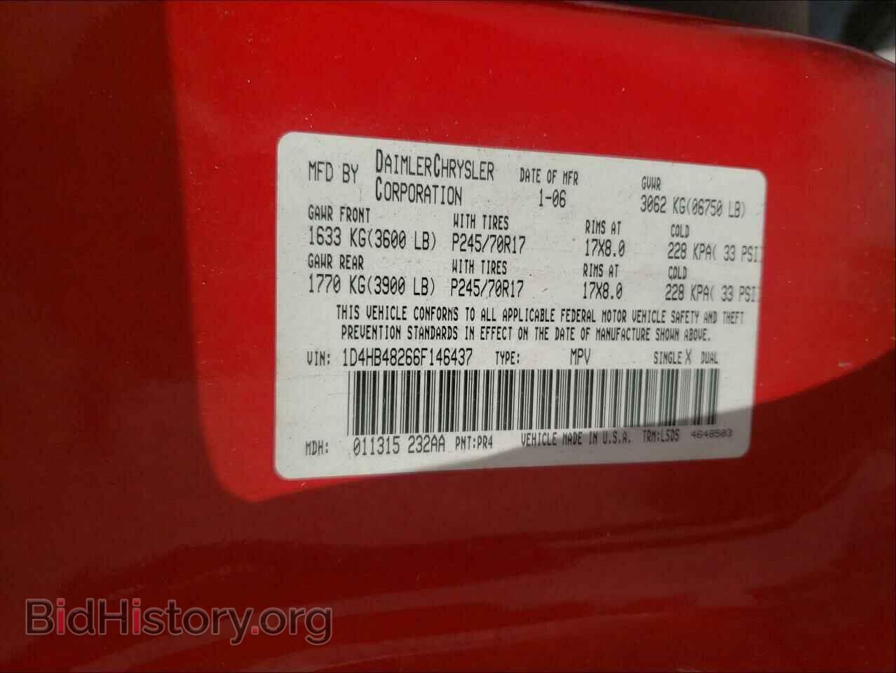 2006 DODGE DURANGO - VIN: 1D4HB48266F146437 - Photo 10
