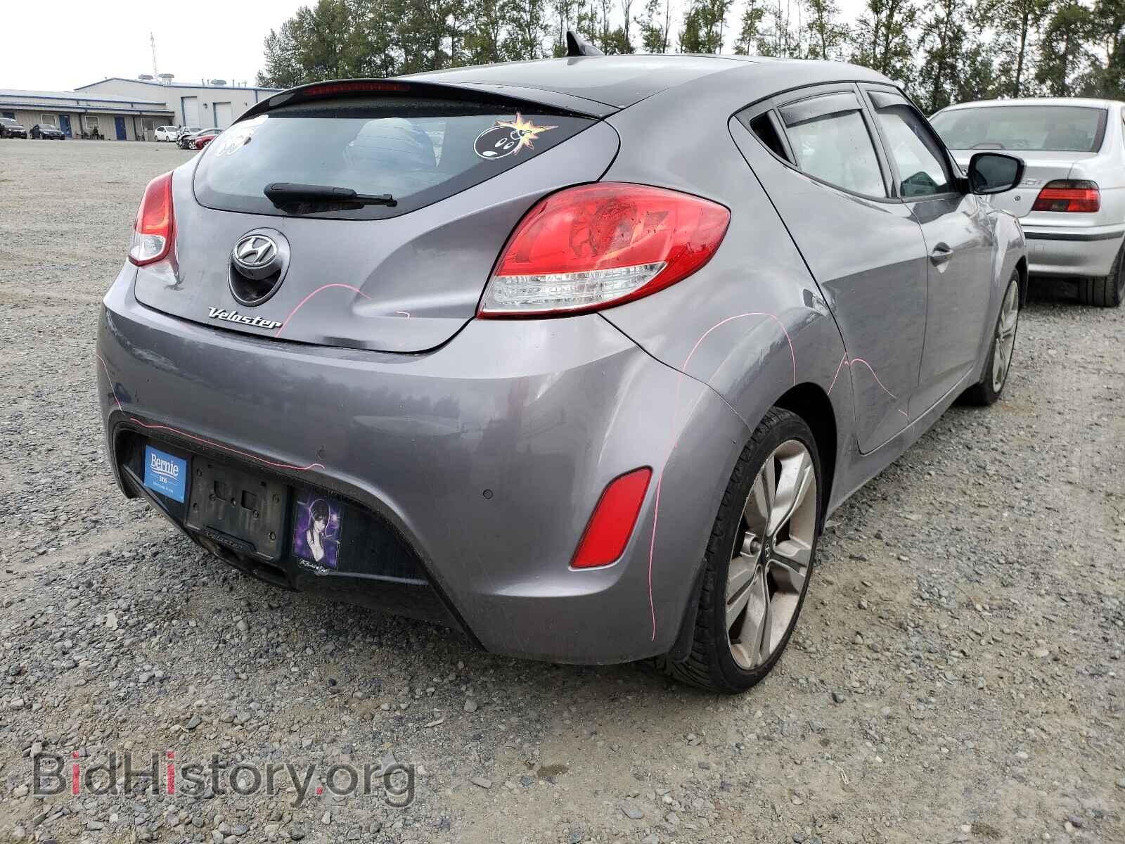 2012 HYUNDAI VELOSTER - VIN: KMHTC6AD1CU070303 - Фото 4