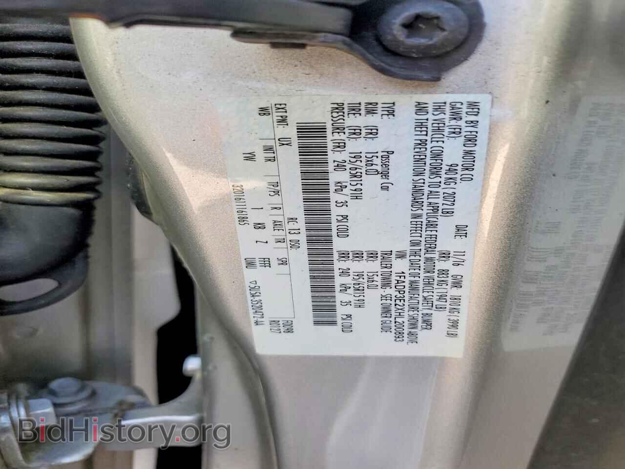 2017 FORD FOCUS - VIN: 1FADP3E2XHL200893 - Photo 13