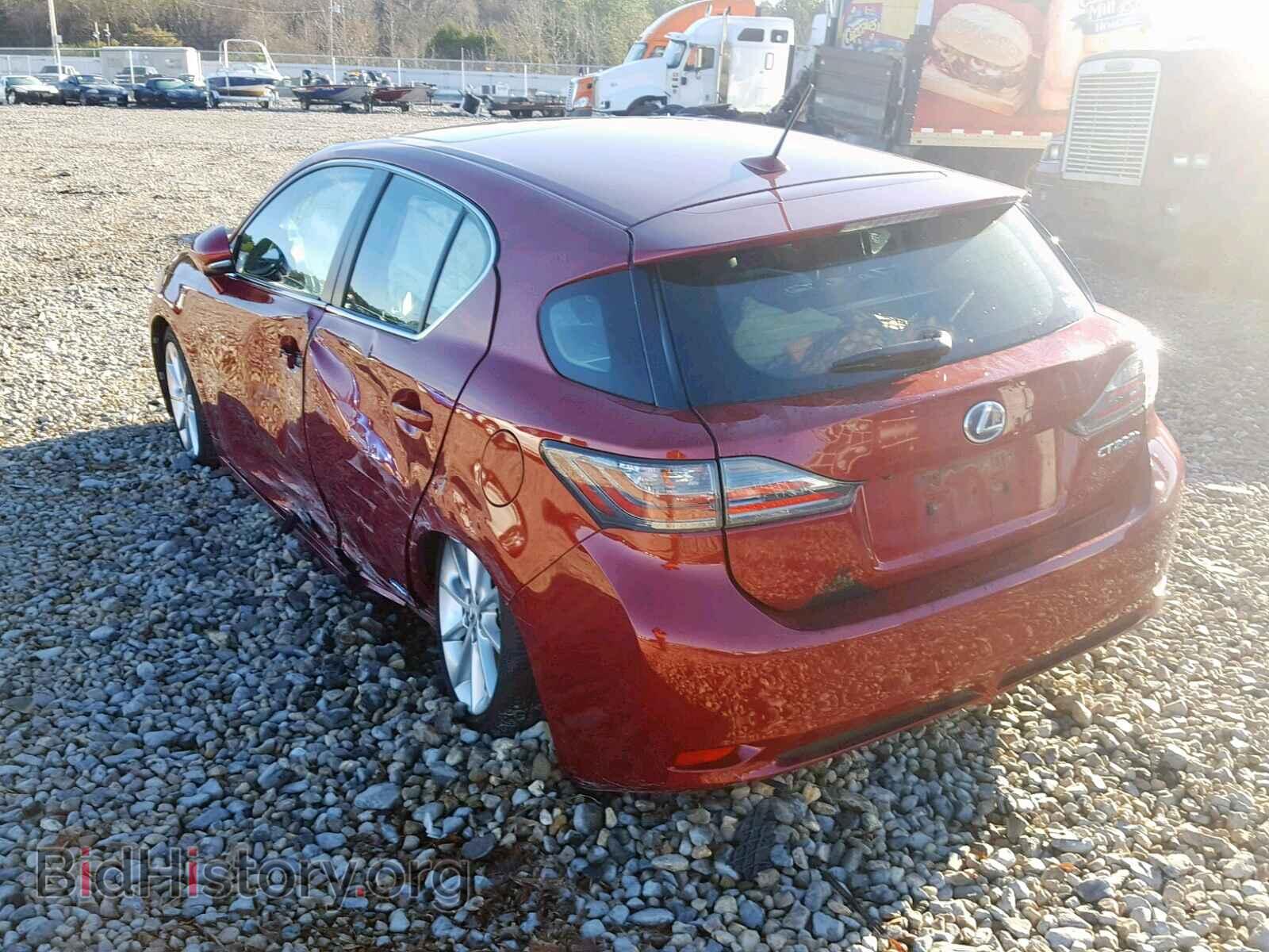 2012 LEXUS CT 200 - VIN: JTHKD5BH6C2096169 - Фото 3