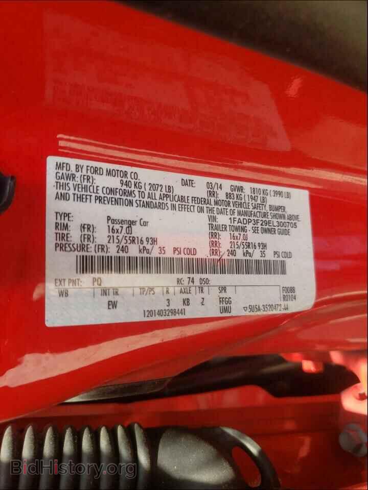 2014 FORD FOCUS - VIN: 1FADP3F29EL300705 - Фото 10