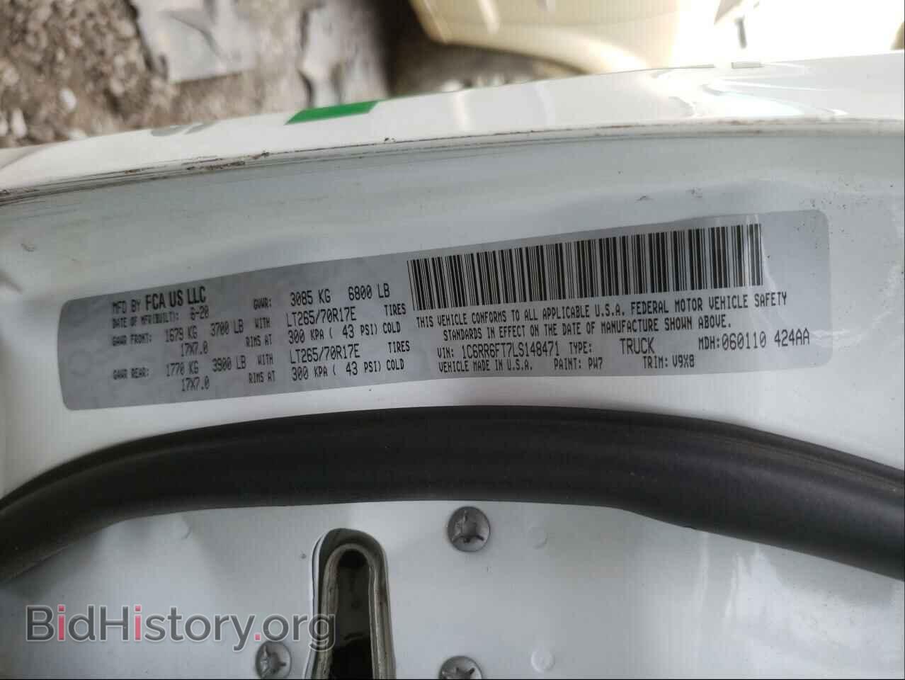 2020 DODGE RAM - VIN: 1C6RR6FT7LS148471 - Фото 10