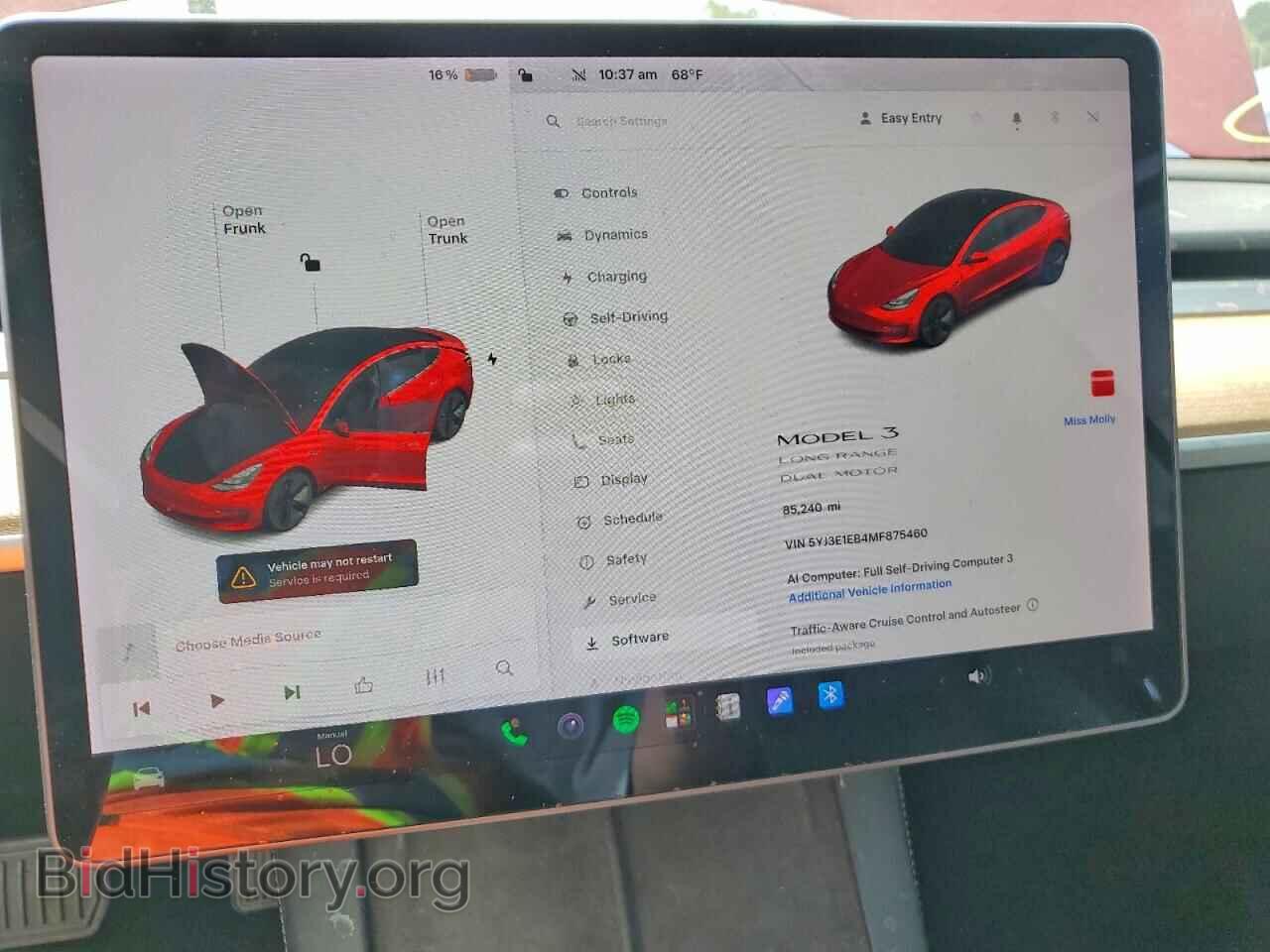 2021 TESLA MODEL 3 - VIN: 5YJ3E1EB4MF875460 - Фото 9