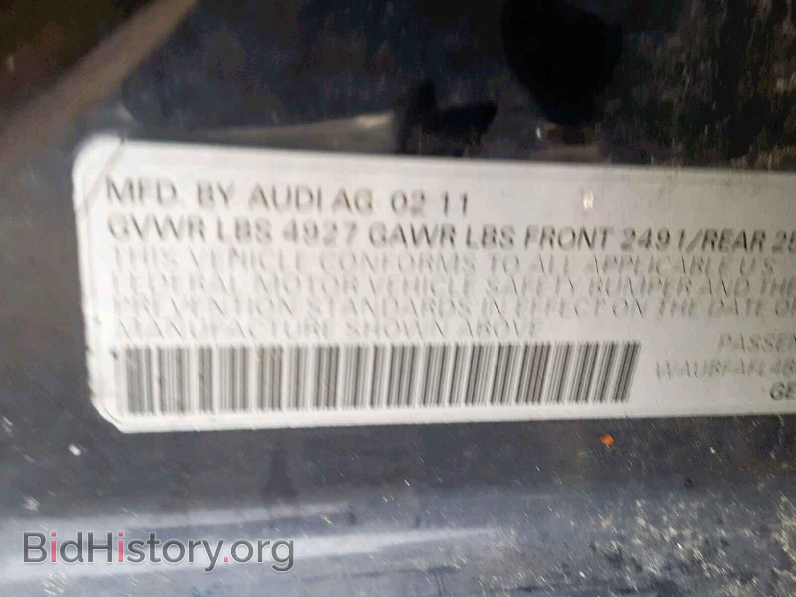 2011 AUDI A4 - VIN: WAUBFAFL4BN044312 - Photo 9